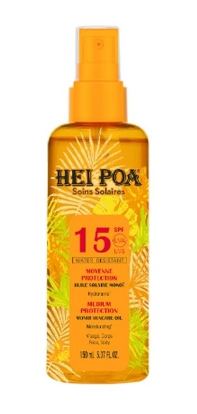Hei Poa Huile Solaire Monoï SPF 15 Spray 150ml
